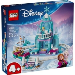 Klocki LEGO 43281 Lodowy zamek Elzy i śnieżna przejażdżka DISNEY